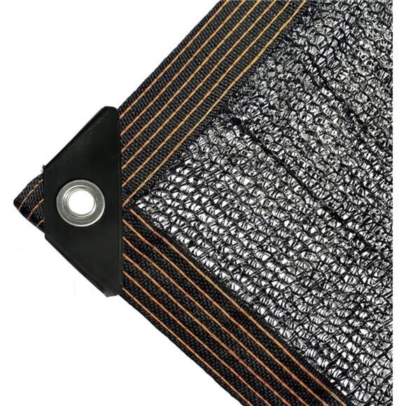 50% Black Shade Cloth, 10 x 20 FT Durable Mesh Tarp with Grommets, Garden Shade - Picture 2 of 7